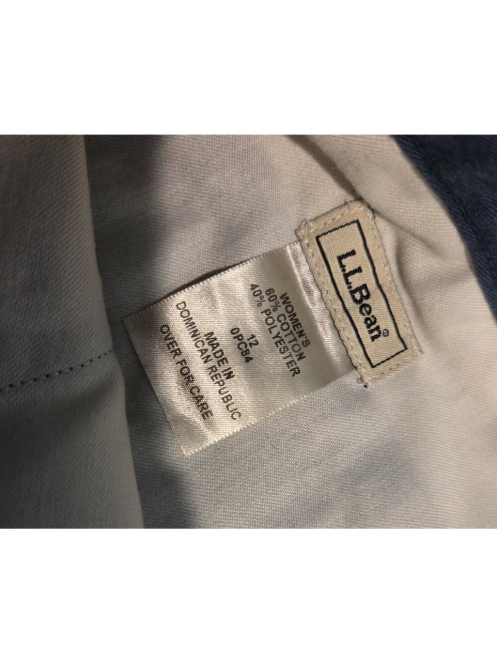 Lot of 2 LL Bean Women’s Size 12 Pants Original Fit Pants & Blue Walking Shorts - Picture 9 of 16